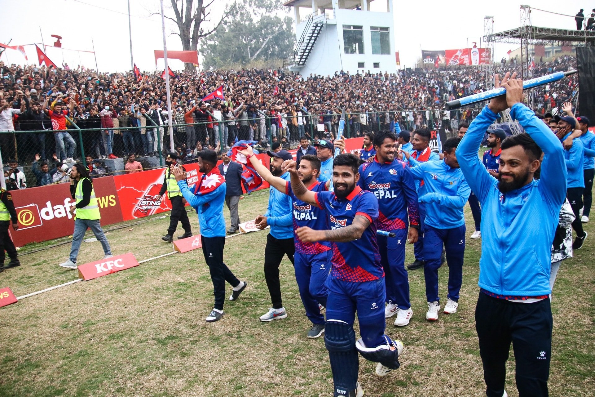 यूएईलाई पराजित गर्दै नेपाल विश्वकप क्रिकेट छनोटमा प्रवेश
