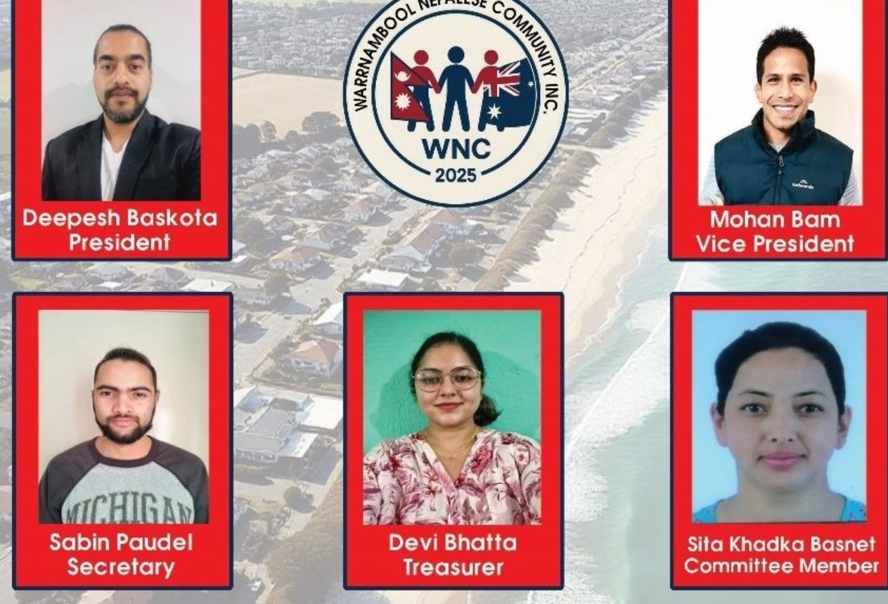 अष्ट्रेलियाका ग्रामिण सहरमा पनि नेपाली संस्थागत: वार्नाम्बूलमा नेपाली समुदायको नेतृत्वमा दीपेश बास्कोटा