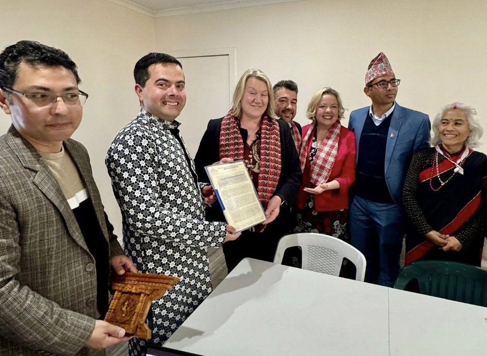 एएनएमसीले भिक्टोरियाका मन्त्री र सांसदहरूसँग राख्यो मल्टिकल्चरल हल निर्माण प्रस्ताव ! 